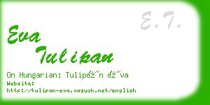 eva tulipan business card